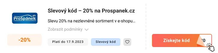 Jak využít slevový kupón Prospanek.cz