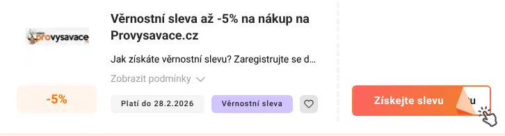 Jak využít slevový kód Provysavace.cz