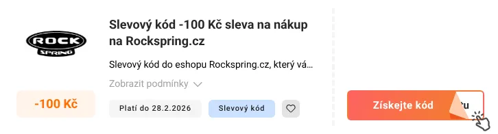 Jak využít slevový kupón Rockspring.cz