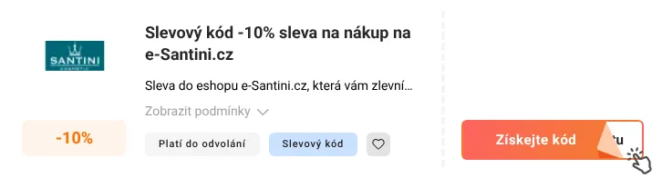 Jak využít slevový kupón E-santini.cz