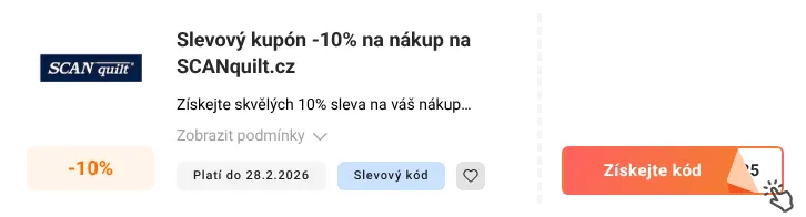 Jak využít slevový kód SCANquilt.cz