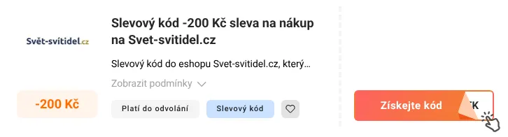 Jak využít slevový kupón Svet-svitidel.cz