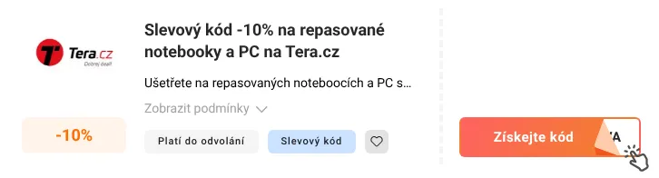 Jak využít slevový kód Tera.cz