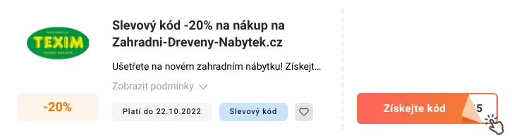 Jak využít slevový kód Zahradni-Dreveny-Nabytek.cz