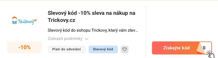Jak využít slevový kupón Trickovy.cz