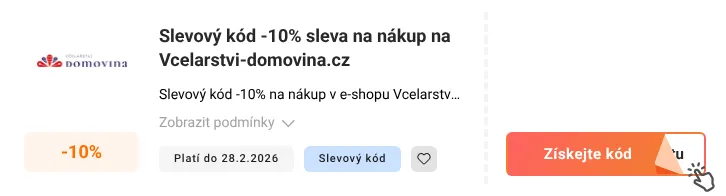 Jak využít promo kód Vcelarstvi-domovina.cz