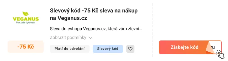 Jak využít slevový kód Veganus.cz