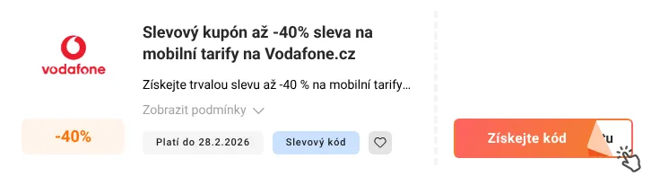 Jak využít slevový kód Vodafone.cz