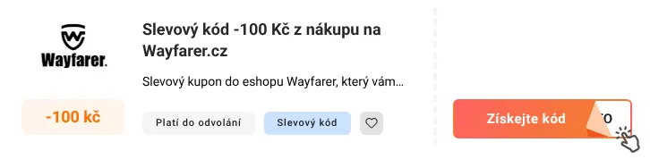 Jak využít slevový kód Wayfarer.cz