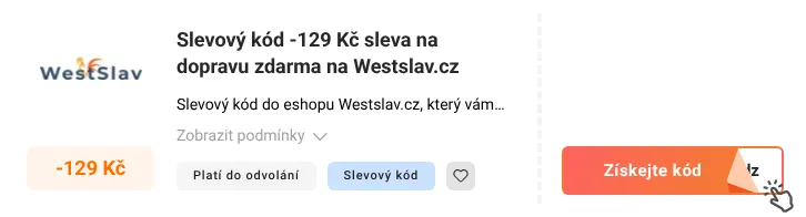 Jak využít slevový kód Westslav.cz