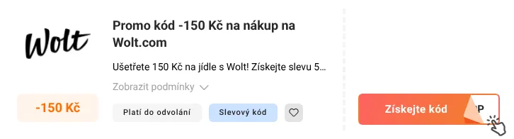 Jak využít promo kód Wolt.com