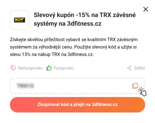Návod jak zkopírovat slevový kupón 3dfitness.cz