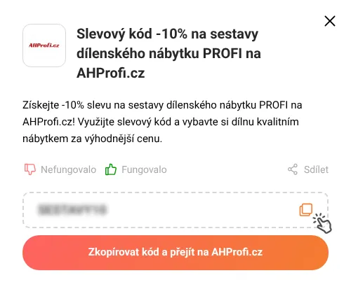 Návod jak zkopírovat slevový kupón AHProfi.cz