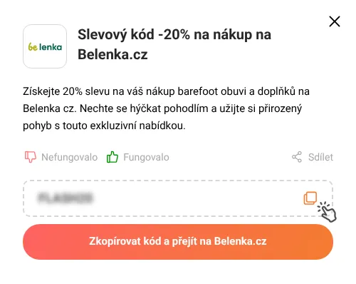 Návod jak zkopírovat slevový kupón Belenka.cz