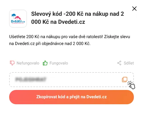 Návod jak zkopírovat slevový kupón Dvedeti.cz