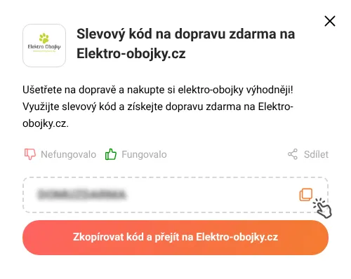 Návod jak zkopírovat slevový kupón Elektro-obojky.cz