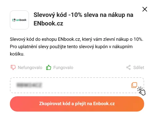Návod jak zkopírovat slevový kód Enbook.cz