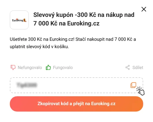 Návod jak zkopírovat slevový kód Euroking.cz