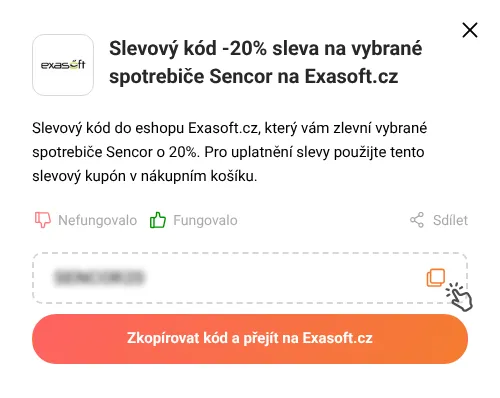 Návod jak zkopírovat slevový kupón Exasoft.cz