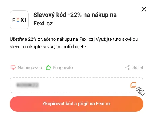 Návod jak zkopírovat slevový kupón Fexi.cz