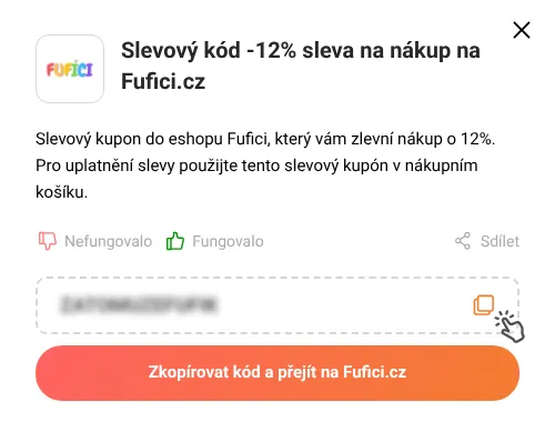 Návod jak zkopírovat slevový kupón Fufici.cz