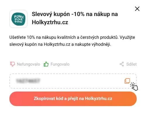 Návod jak zkopírovat slevový kupón Holkyztrhu.cz