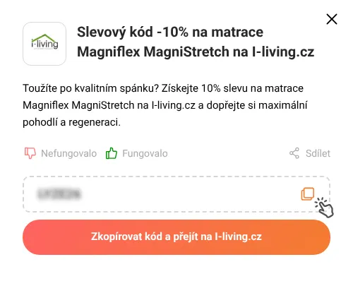 Návod jak zkopírovat slevový kód I-living.cz