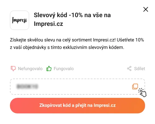 Návod jak zkopírovat slevový poukaz Impresi.cz