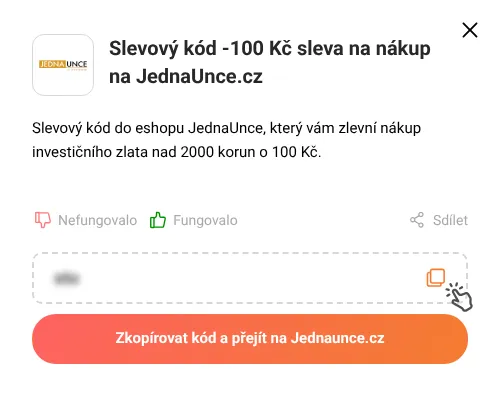 Návod jak zkopírovat slevový kupón Jednaunce.cz