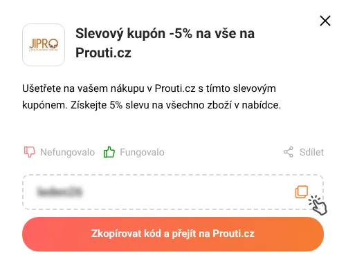 Návod jak zkopírovat slevový poukaz Prouti.cz