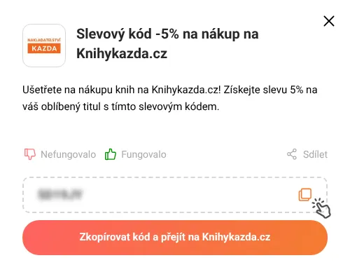 Návod jak zkopírovat slevový kupón Knihykazda.cz