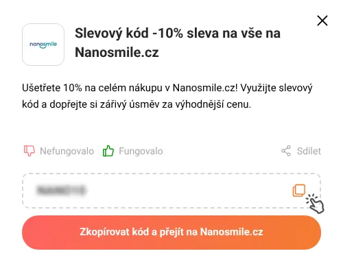 Návod jak zkopírovat  Nanosmile.cz