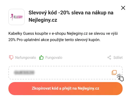 Návod jak zkopírovat slevový kupón Nejleginy.cz