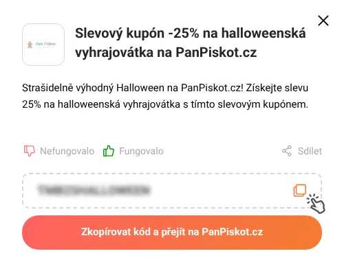 Návod jak zkopírovat slevový kupón PanPiskot.cz