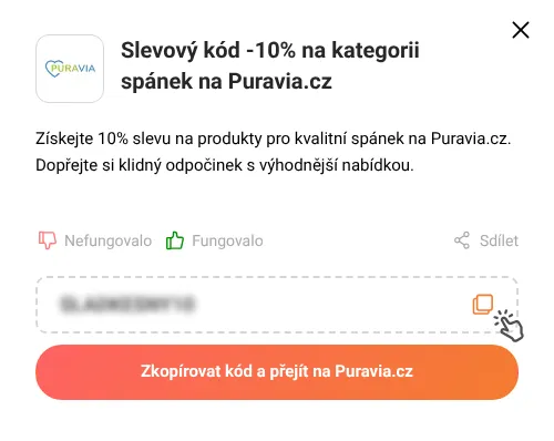Návod jak zkopírovat slevový kupón Puravia.cz