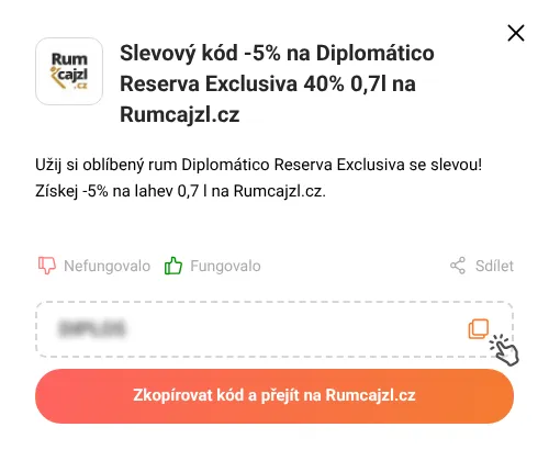 Návod jak zkopírovat slevový kupón Rumcajzl.cz