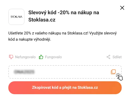 Návod jak zkopírovat slevový kupón Stoklasa.cz