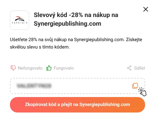 Návod jak zkopírovat slevový kupón Synergiepublishing.com