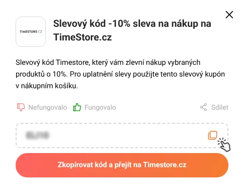 Návod jak zkopírovat slevový poukaz Timestore.cz