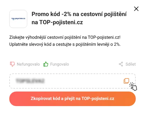 Návod jak zkopírovat promo kód TOP-pojisteni.cz