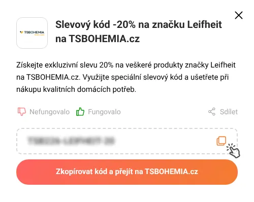 Návod jak zkopírovat slevový kupón TSBOHEMIA.cz