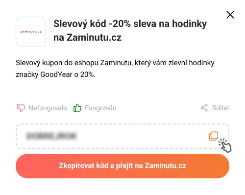 Návod jak zkopírovat slevový kupón Zaminutu.cz