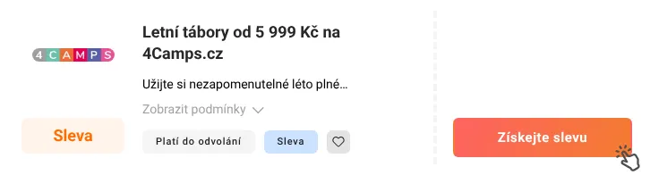 Jak využít slevu 4Camps.cz