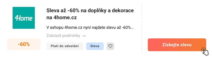 Jak využít slevu 4home.cz