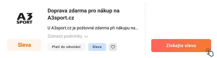 Jak využít slevu A3sport.cz