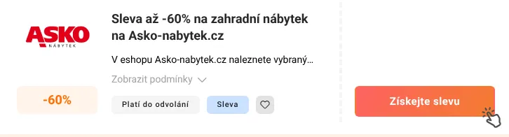 Jak využít slevu Asko-nabytek.cz