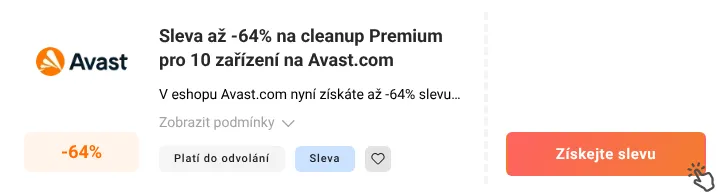 Jak využít slevu Avast.com