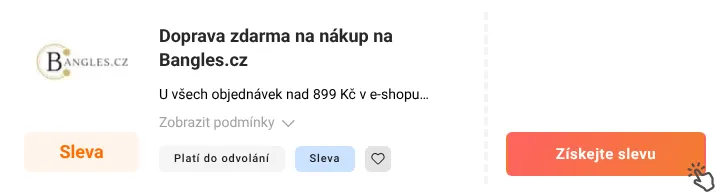 Jak využít slevu Bangles.cz