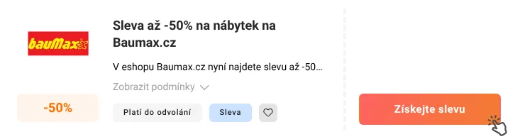 Jak využít slevu Baumax.cz