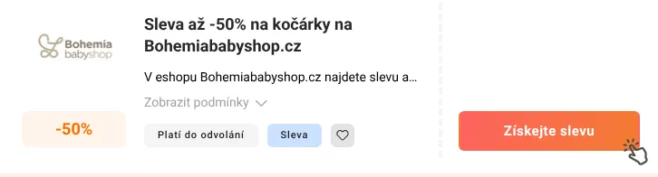 Jak využít slevu Bohemiababyshop.cz